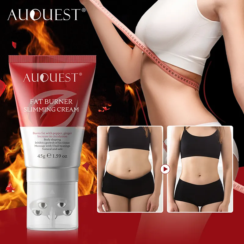 Auquest creme de emagrecimento anticelulite, molde para perder peso, rápido para mulheres, barriga, queima de gordura, beleza, emulsões para cuidados com o corpo 45g