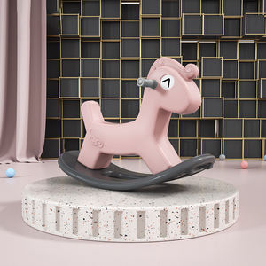 Cheval à <span class=keywords><strong>Bascule</strong></span> pour Enfants en Plastique HDPE Écologique, 3-8 Ans, Sûr, Conception Anti-Renversement à 35 Degrés, Style Simple, Unisexe, Jouet d'Intérieur/Extérieur - Product Image 6