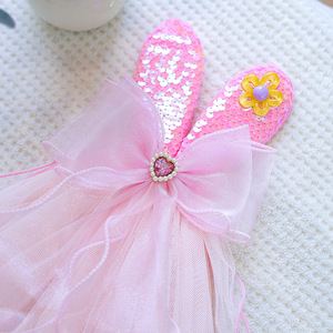 Voile de mariée élégant pour animaux de compagnie en dentelle douce et tulle, avec perles décoratives, pour chien - Vente en gros - Product Image 4