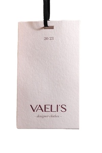 Tùy Chỉnh In Sang Trọng Hot Bạc Lá Con Dấu Nhựa Debossed Biểu Tượng Giá Quần Áo Treo <span class=keywords><strong>Tag</strong></span> Danh Sách Độc Quyền Cho Quần Jean Làm Giấy - Product Image 5