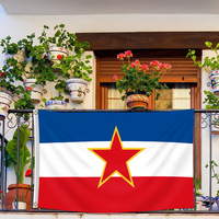 Drapeau de la Yougoslavie en gros d'usine, promotionnel, personnalisé, fabriqué en Chine, 90x150 cm