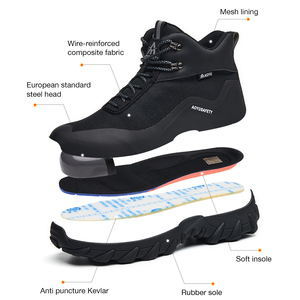 Chaussures <span class=keywords><strong>de</strong></span> <span class=keywords><strong>travail</strong></span> <span class=keywords><strong>pour</strong></span> hommes et femmes, chaussures <span class=keywords><strong>de</strong></span> sécurité à embout <span class=keywords><strong>de</strong></span> protection, bottes <span class=keywords><strong>de</strong></span> sécurité industrielles, bottes <span class=keywords><strong>de</strong></span> sécurité, semelle extérieure en caoutchouc, tige en mesh - Product Image 3