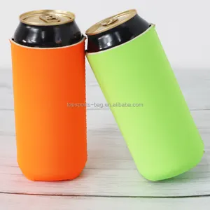 Wholesale Solid Color 440ml Neoprene Can Cooler Collapsible Beer Can holder Sleeve for Stout