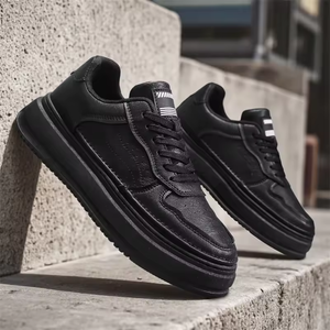 2025 New Trendy Versatile Leather <b>Shoes</b> Thick-<b>soled</b> Breathable Sports Casual <b>Shoes</b> Business British Style <b>Soft</b>-<b>soled</b> Board <b>Shoes</b> - Product Image 5