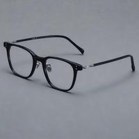 Gafas Personalizadas, Montura de Titanio Hecha a Mano en Japón con Acetato Nuevo, Monturas Ópticas Personalizables para Hombre