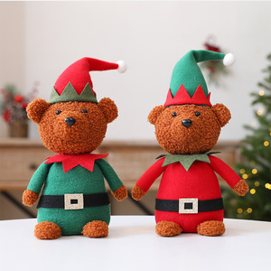 Ornamenti Natalizi a Forma di Orso, Animali di Peluche Natalizi, Decorazioni da Tavola per <span class=keywords><strong>Natale</strong></span>, Statuette di Orso per Feste e Arredamento Casa - Product Image 2