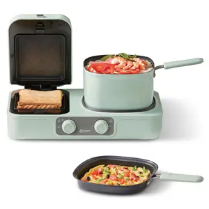 High quality Multifunctional breakfast machine 3 in 1 breakfast sandwich maker for home use