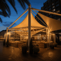 Tenda Estensibile Resistente ai Raggi UV con Stampa Logo Personalizzata per Cantieri Edili