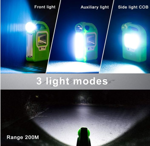 High-brightness COB solar-powered handheld searchlight, outdoor camping emergency light, household night power flashlight - Product Image 2