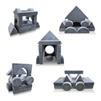 Canapé de Jeu Modulable pour Enfants en Mousse à Mémoire, Canapé Sectionnel Convertible et Coussin de Sol pour Garçons et Filles