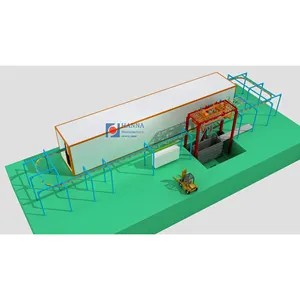 带粉末涂料喷漆室的自动浸涂机