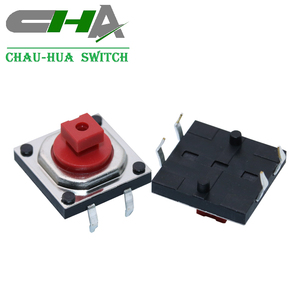 Momentary tact chuyển đổi 12x12x7.3mm màu đỏ xử lý không thấm nước chuyển đổi CHA đầu vuông 12mm 12V IP65 RoHS núm xoay thông minh núm OLED - Product Image 4