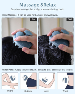 Best Sell Silicone Scalp Massager Scalp <b>Scrub</b> <b>Brush</b> Scalp Mssager for Hair Growth - Product Image 2