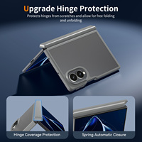 Coque personnalisée pour Samsung Z Fold 8 avec protection de charnière, grise, antichoc, effet mat, pour vente en gros