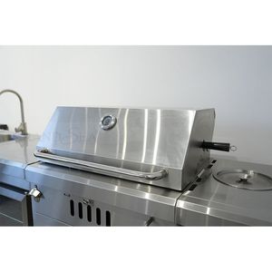 Meubles de cuisine extérieure haut de gamme à 4 brûleurs avec barbecue, en acier inoxydable SS304, grille composite, <span class=keywords><strong>bac</strong></span> à graisse <span class=keywords><strong>et</strong></span> pieds réglables - Product Image 4