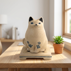 Brûleur d'encens aromatique en porcelaine japonaise en forme d'animal, fabriqué à la main par Nippon Kodo, pour une utilisation toute l'année - Product Image 3