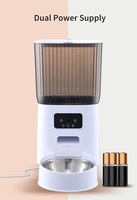 Distributeur automatique d'aliments pour animaux de compagnie intelligent, étanche, avec écran IPS, application mobile WiFi, télécommande, puce, distributeur automatique d'aliments 6L