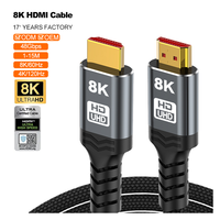 Câble HDMI 2.1 A374 8K 60Hz prenant en charge 4K 120Hz Dynamic HDR EARC 48 Gbps, compatible avec PS5, Xbox, moniteur 8K, GPU haut de gamme