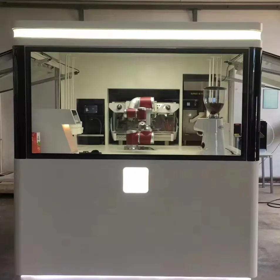 로봇 바리 스타 커피 자판기 커피 만들기 6 축 로봇 팔