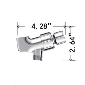 ที่ยึดฝักบัวรูปตัว L ปรับระดับได้ พร้อมอะแดปเตอร์ทองแดง สำหรับอุปกรณ์ในห้องน้ำ - Product Image 3