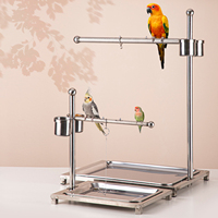 Perchoir pour perroquet en acier inoxydable, perchoir en forme de A pour perroquet, tailles petite, moyenne, grande, robuste et durable, support pour perroquet