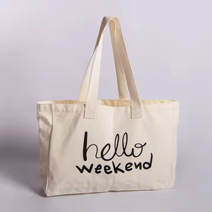 Eco Friendly Colorful Custom <b>Large</b> Canvas <b>Beach</b> Tote <b>Bag</b> Shopping Recycle <b>Bag</b> Soft Canvas 100% Cotton <b>Bag</b> - Product Image 3