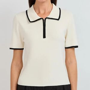 Maglione semplice di alta qualità per l'estate da <span class=keywords><strong>donna</strong></span> in <span class=keywords><strong>stile</strong></span> vecchio <span class=keywords><strong>stile</strong></span> Community maglieria a manica corta - Product Image 1