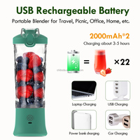 Nieuw ontwerp 150W Elektrische USB Draagbare Blender 600ml Mini Fruitpers 4000mAh Oplaadbaar Lekvrij IJsvergruizer Shakes