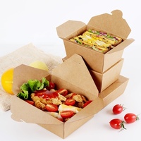 Boîte à emporter jetable en papier pour poulet frit style coréen, sans PFAS, résistante à la graisse, pour ailes et snacks, vente en gros OEM