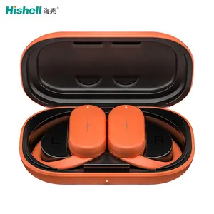 Trung Quốc Custom made hd313 Earbuds Tai nghe tai nghe Tai treo màu xanh-răng Earbuds 5.0 TWS tai nghe