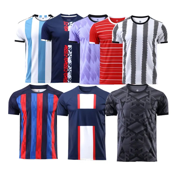 22 23 blank custom brand world cup soccer uniform team training football jerseys thailand soccer wear for men