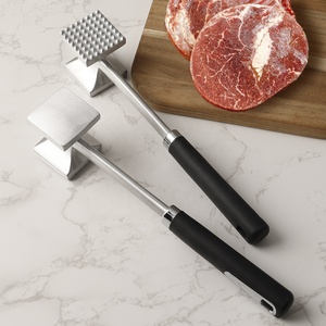 Martillo Ablandador de Carne de Aleación de Aluminio con Mango Largo <span class=keywords><strong>y</strong></span> Doble Cara para Bistec, Res <span class=keywords><strong>y</strong></span> Pescado – Utensilio de Cocina Ecológico - Product Image 1