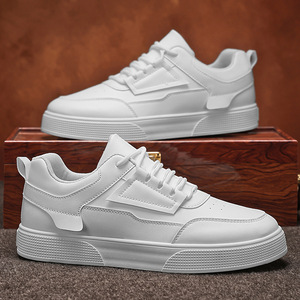 Zapatillas Deportivas Blancas Casuales para Hombre, con Cordones y Sin Cordones, Antideslizantes, Ligeras y Acolchadas, para Primavera/Invierno - Product Image 3