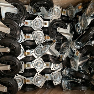 Proveedor OEM Ruedas industriales 200mm Lastic Cubo de basura Rueda giratoria Cubo de basura Rueda con freno delantero para cubos de basura - Product Image 5