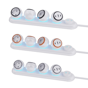 ปลั๊กไฟแบบหมุนได้ 360 องศา มาตรฐาน KC/GS EU พร้อมไฟ LED แถบยาว สะดวก ชาร์จเร็ว ใช้ได้กับโต๊ะทำงาน หลายฟังก์ชั่น 3 ช่องเสียบ EU - Product Image 6