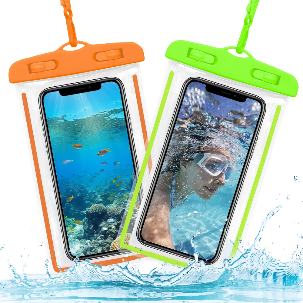 Clear Waterproof Phone Pouch Universal Waterproof Phone Case Dry Bag Fashion Bag PVC Women Eco-friendly Accept Customized Logo