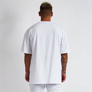 Camiseta <span class=keywords><strong>de</strong></span> <span class=keywords><strong>Hombre</strong></span> Oversize <span class=keywords><strong>de</strong></span> Algodón 100% con Hombros Caídos, Diseño Streetwear, Venta al por Mayor Directa <span class=keywords><strong>de</strong></span> Fábrica, Precio Bajo, Impresión Personalizada - Product Image 3