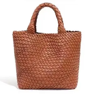 fashion large handbag for womens Designer cowhide weave style Beach shoulder Tote bag