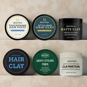 Crème Coiffante Bio <span class=keywords><strong>Homme</strong></span> OEM ODM Fixation Forte Fini Mat Marque Privée Gel Coiffant Fibres Capillaires <span class=keywords><strong>Homme</strong></span> à Tenue Extrême - Product Image 2