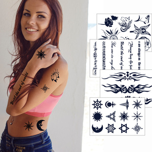 3D Temporary Body <b>Tattoo</b> Sticker Waterproof Semi Permanent Herbal <b>Paper</b> Decal for Women Girls Arm Decoration Professional Use - Product Image 3