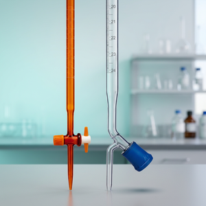 ข้อต่อแก้วแบบ Class Burette ยี่ห้อ Schellbach ลายเส้น พร้อมใบรับรองมาตรฐานส่วนบุคคล ได้มาตรฐาน DIN ISO 385 USP รุ่น BIOLAB 1201/BL03 - Product Image 3