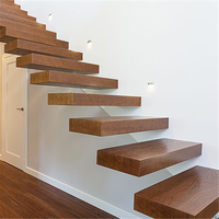 CBMmart – escalier intérieur Standard australien moderne, marches en bois et caoutchouc, escalier intérieur en acier
