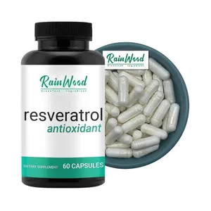 Pure Private Label Resveratrol 99% 98% OEM 500mg Resveratrol Capsules