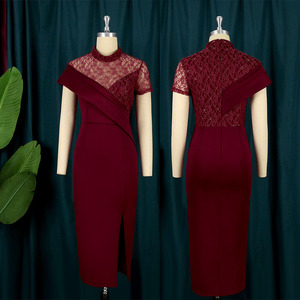 Abiti eleganti da <span class=keywords><strong>sera</strong></span> donna all'ingrosso taglie forti abbigliamento donna cena abito da <span class=keywords><strong>sera</strong></span> nero a spalla - Product Image 1