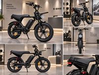 Vélo électrique V8 Pro 20 24 pouces à pneus larges, OEM/ODM/personnalisé/logo personnalisé/marque privée