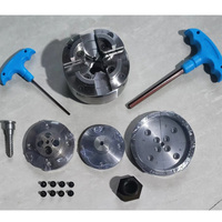 Mandrin de tour pour travail du bois, mandrin à 4 mâchoires auto-centrant, diamètre 70mm,96mm et 125mm