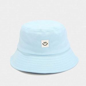 Smile Design Woven Label Fisherman Fashion Cotton Unisex Custom Bucket Hat Bulk for Outdoor - Product Image 4