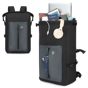 Mochila Casual Personalizada Ligera y Expandible, Bolsa para Portátil Hermética para Viajes y Uso Diario, Unisex, Color Sólido - Product Image 1