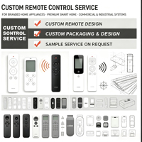 Control remoto de TV personalizado de 17 teclas - Código fijo/programable, IR/RF 20m para dispositivos de streaming - Fábrica OEM/ODM, Molde existente y nuevo, MOQ bajo