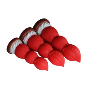 Jouet sexuel très vendu en forme de fraise, insertion facile, plug anal de qualité médicale, lisse, pour hommes et femmes - Product Image 6